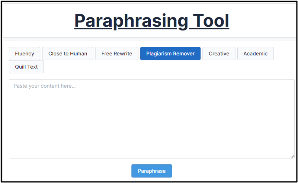 paraphrasing tool | worldwebtool