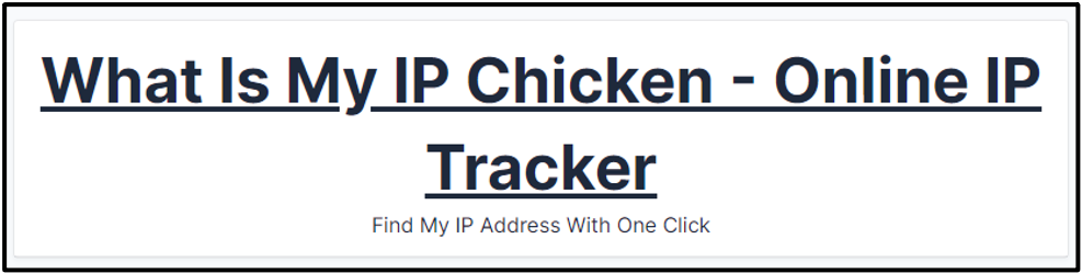 What IS my IP address